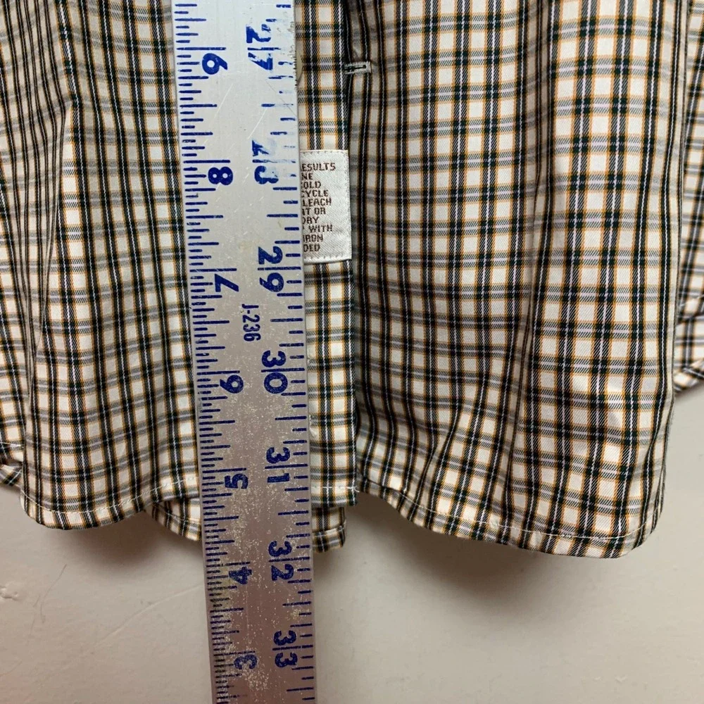 Peter Millar Crown Soft Shirt Mens Medium Brown Plaid Silk Blend Excellent LS